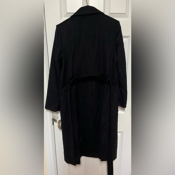 New With Tags Sam Edelman Wrap Coat With Patch Pockets Size 10 - Picture 3 of 11